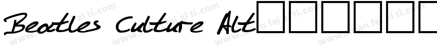Beatles Culture Alt字体转换